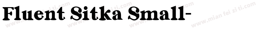 Fluent Sitka Small字体转换